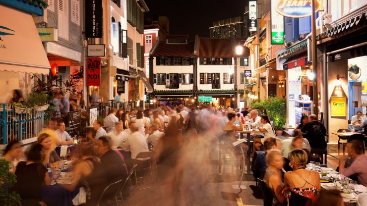 客納街(jiē)的步行街(jiē)夜景